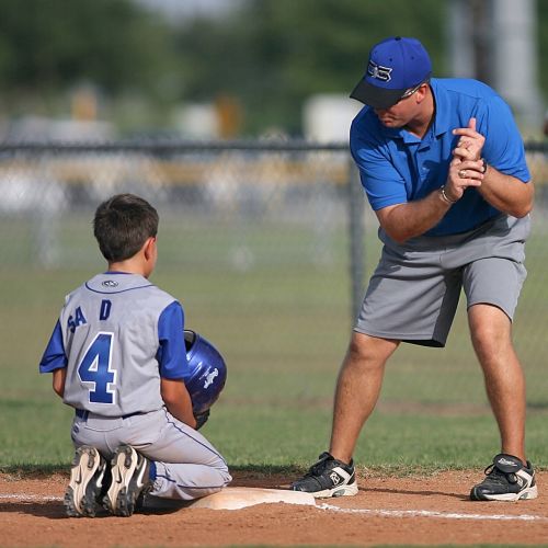 Baseball sports coach - representing supportive approach of career coaching
